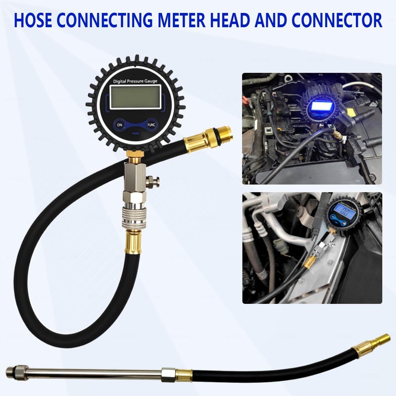 ZKTOOL LCD Digital Compression Tester Automotive,Digital Compression Gauge 250 PSI,Automotive Engine Compression Tester Adapter Kit,Engine Cylinder Compression Tester Kit - Image 5